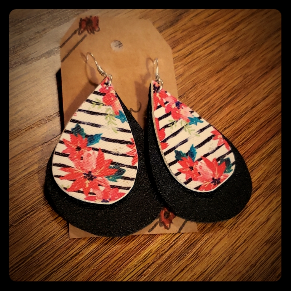 ‼STRIPES AND FLORAL😍😍😍 TEARDROPS, FAUX LEATHER‼